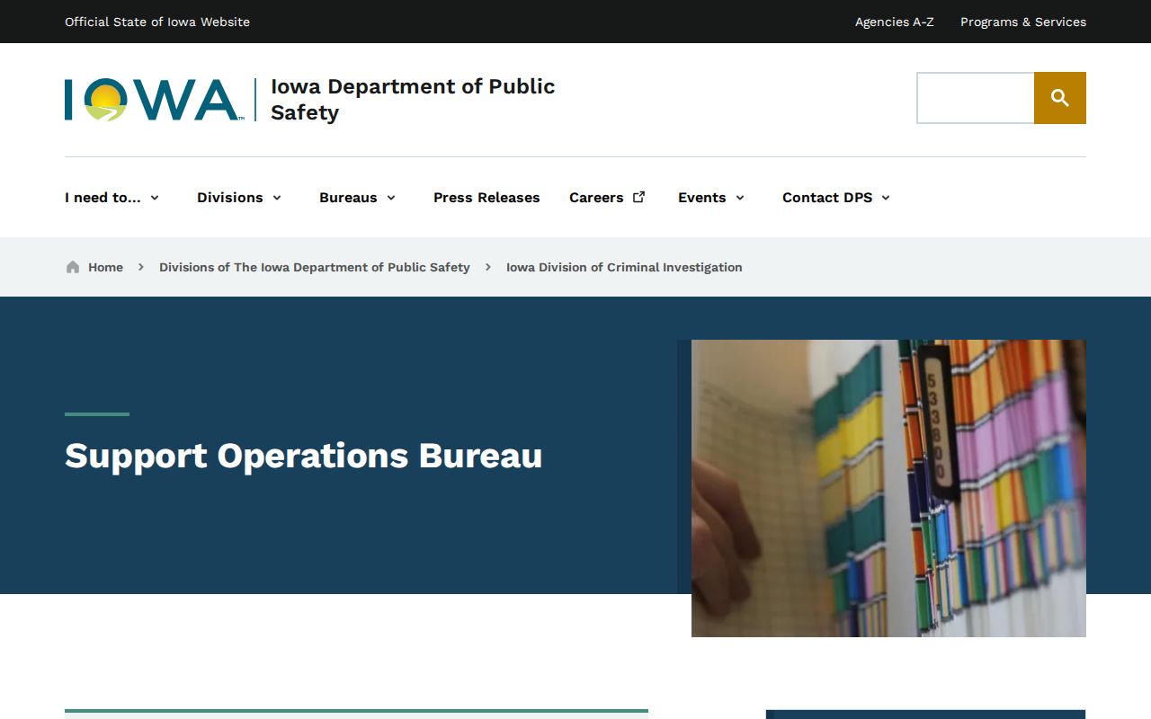 DCI support for Wright County sex offender registry records